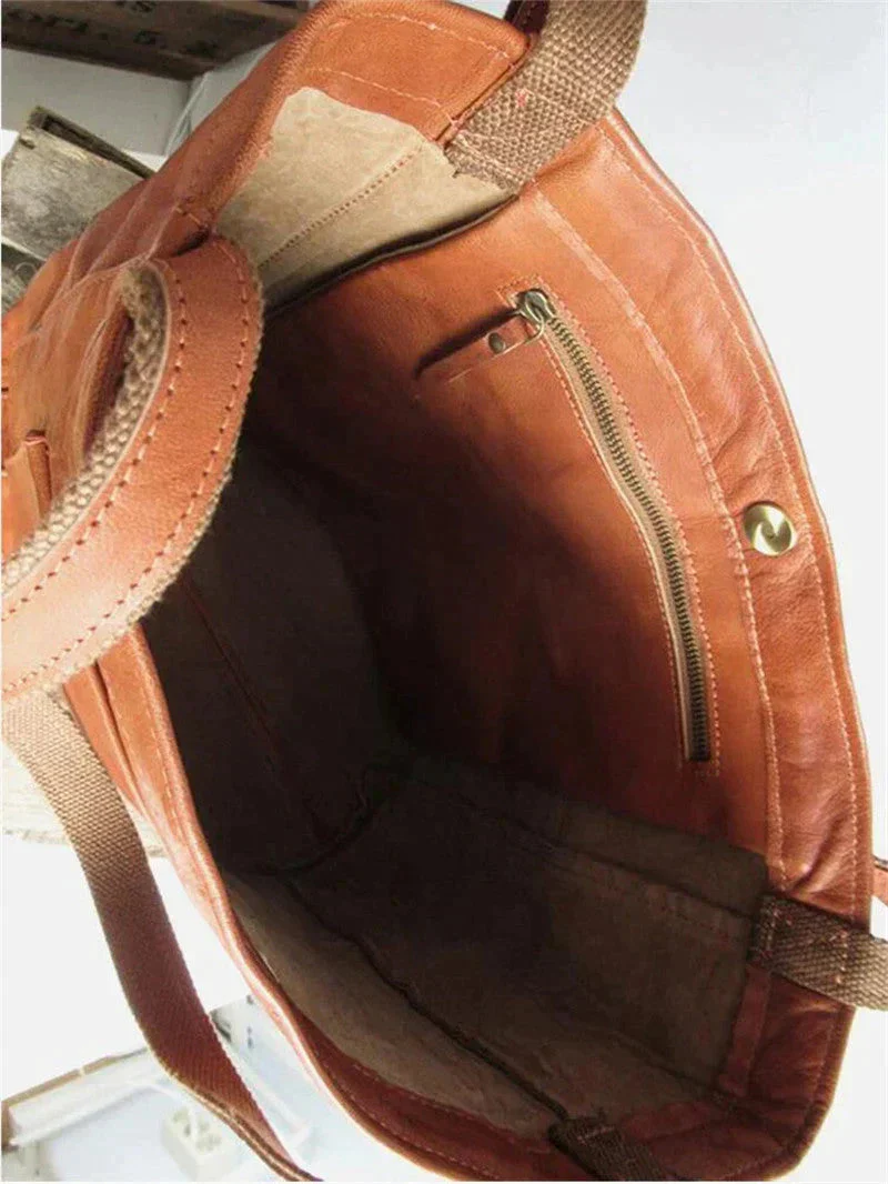Sac à main cuir femme - Minimaliste - Spacieux – Image 7